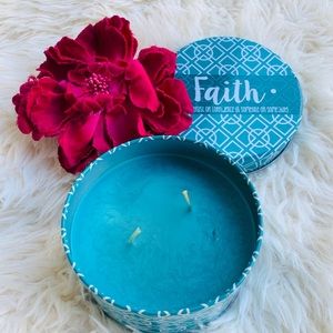 Faith Blue 3 Whick Scented Candle